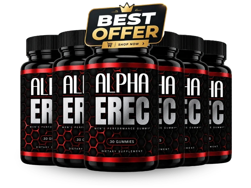 The Alpha Erec six-bottle pack with a BEST OFFER flash on the artwork